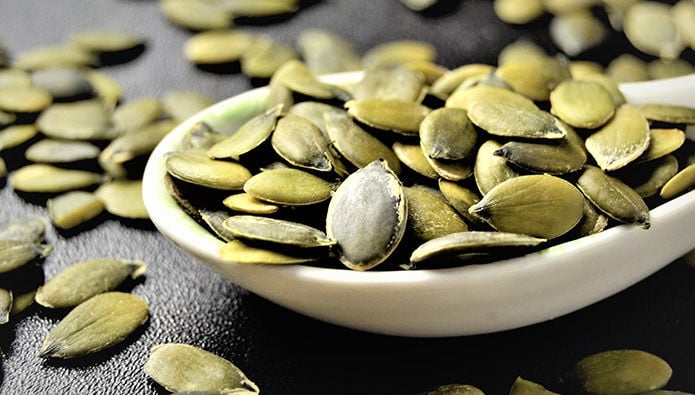 A bowl with seeds A bowl with seeds