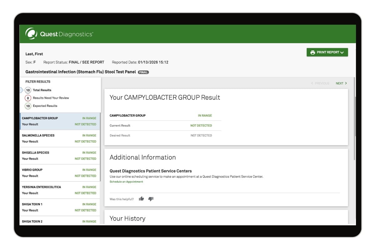 Gastrointestinal Infection ("Stomach Flu") Stool Test Panel image number 0