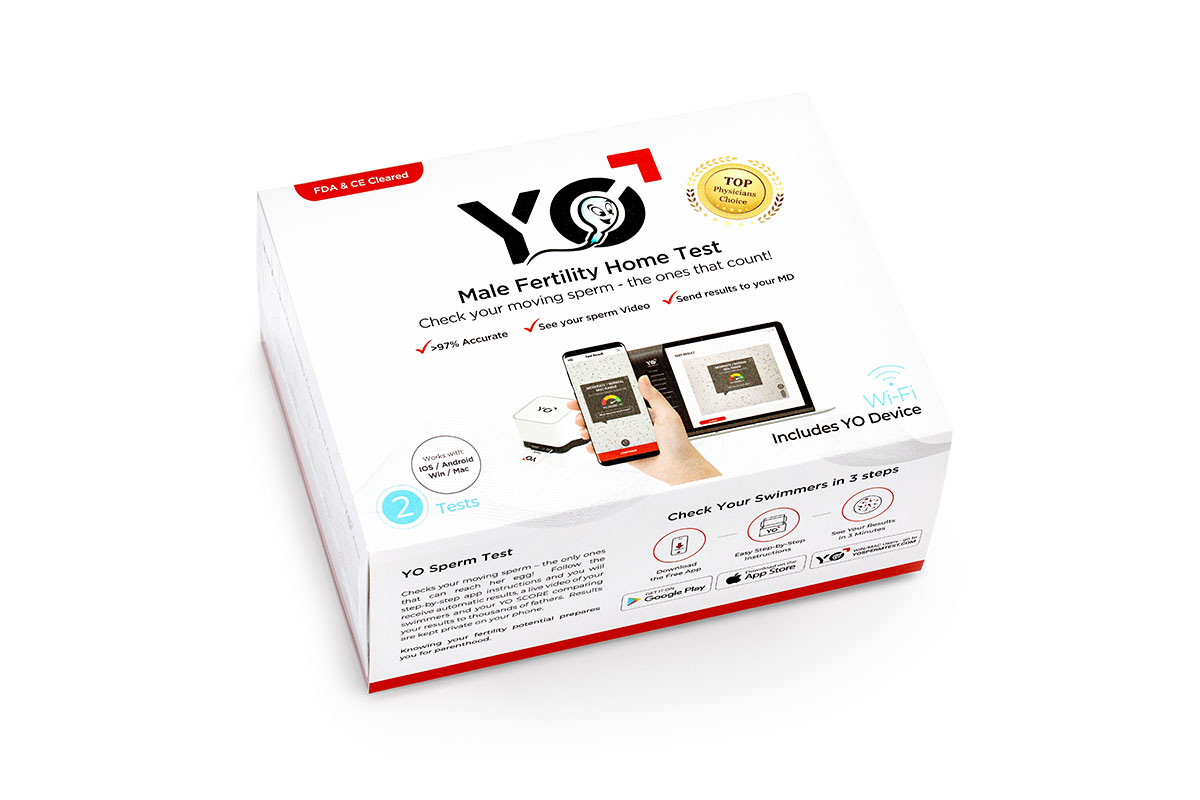 YO™ Male Fertility At-Home Test Kit (2-Pack) image number 1