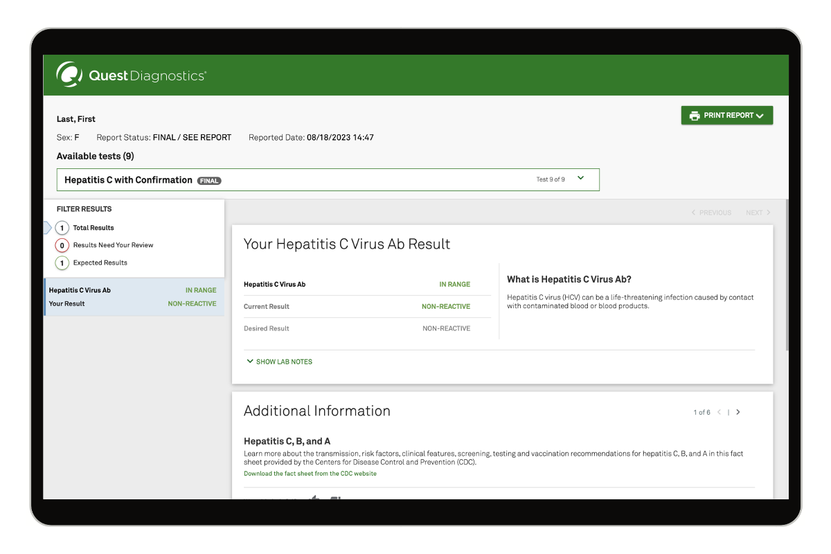 Hepatitis C Test With Confirmation image number 0